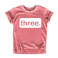 3Rd Birthday Girl Outfit 3 Year Old Girls Shirt Three Shirts 3T Toddler Third (White On Mauve, 3 Years)