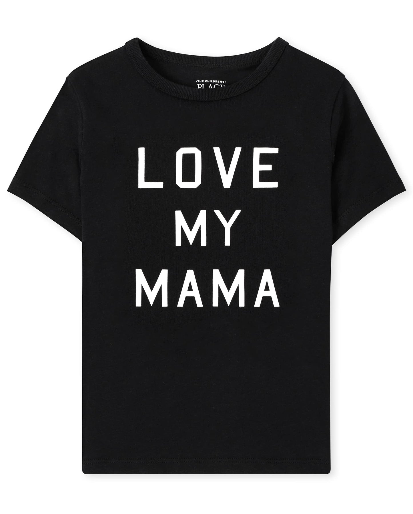 The Children's Place Unisex Baby And Toddler Short Sleeve Family Graphic T-shirts, Love My Mama Single, 3T US