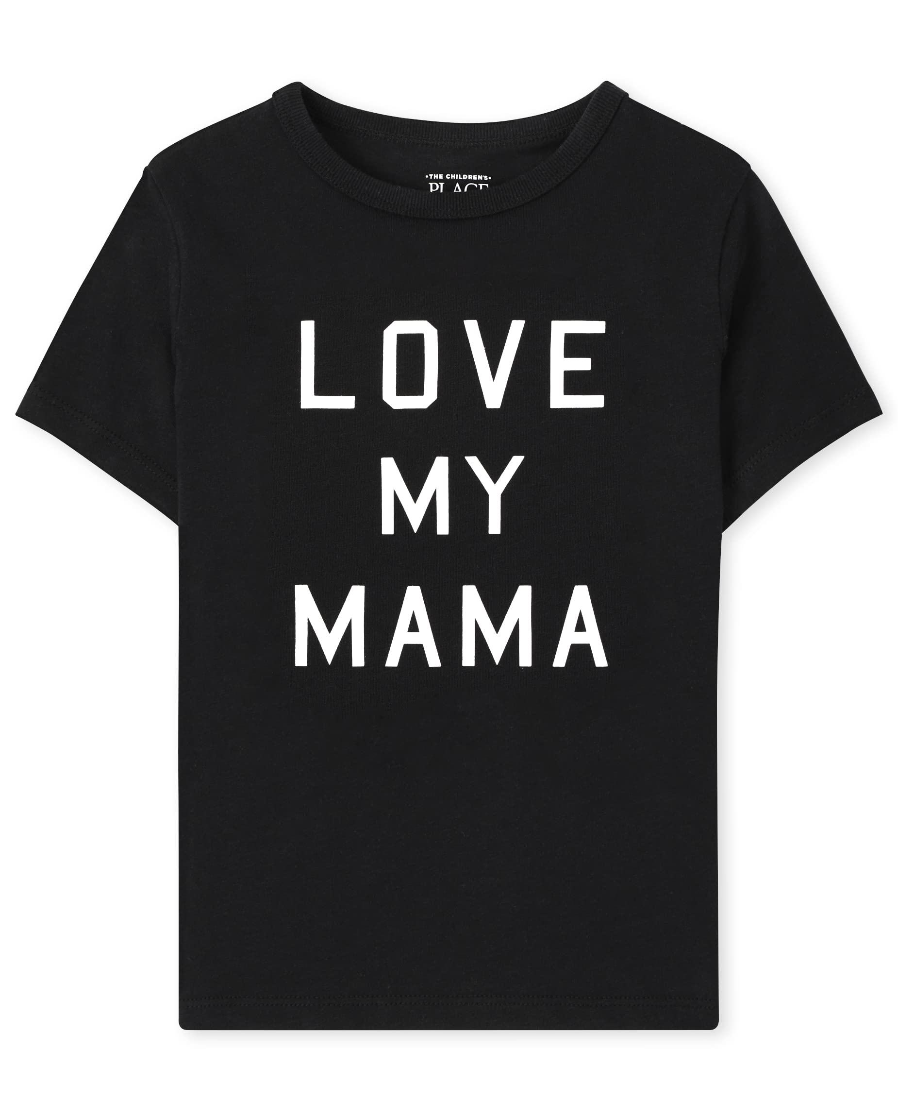 The Children's Place Unisex Baby And Toddler Short Sleeve Family Graphic T-shirts, Love My Mama Single, 3T US
