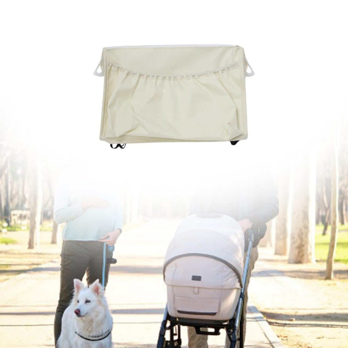 ATORSE Stroller Organizer Non Slip Camping Oxford Cloth Storage Bag Beige|Baby|Strollers & Accessories|Stroller Accessories|Othe