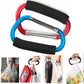2X Carabiner Hook - 5.4 Large Aluminum D-Style Carry Handle with Sponge for Shopping Bags Handbag Tote Stroller Carrying