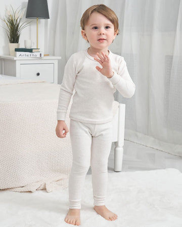 Enfants Ch  Ris Neutral Toddler Pajamas For Girl Boy Pajamas 24 Month Beige Stripes