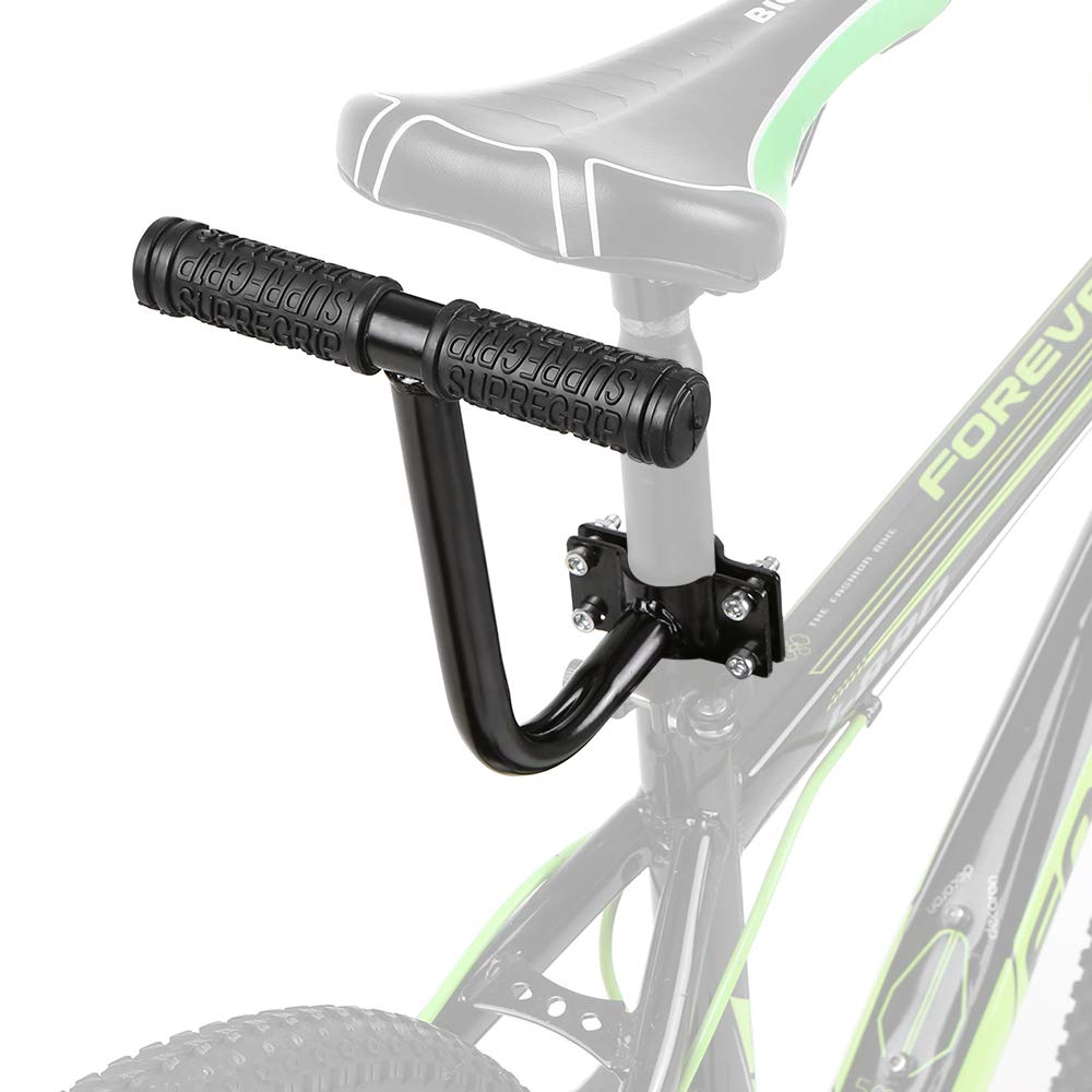 Lixada Bicycle Rear Seat Handle Grip Kids Safety Handle Grip Bikes Child Back Seat Armrest Bicycle Accessory