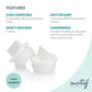 Motif Medical, Luna Valves, Replacement Parts For Luna Breast Pump - Set Of 2