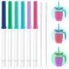 Replacement Straws Set Compatible With Reduce Kids Coldee 2.0 Tumbler 14 Oz 6 Pack SpillProof Replacement Silicone Tips Parts