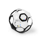 Bright Starts Oball Grippin Goals Rattle Soccer Ball - Black & White, Easy-Grasp Toy for Newborn and Up