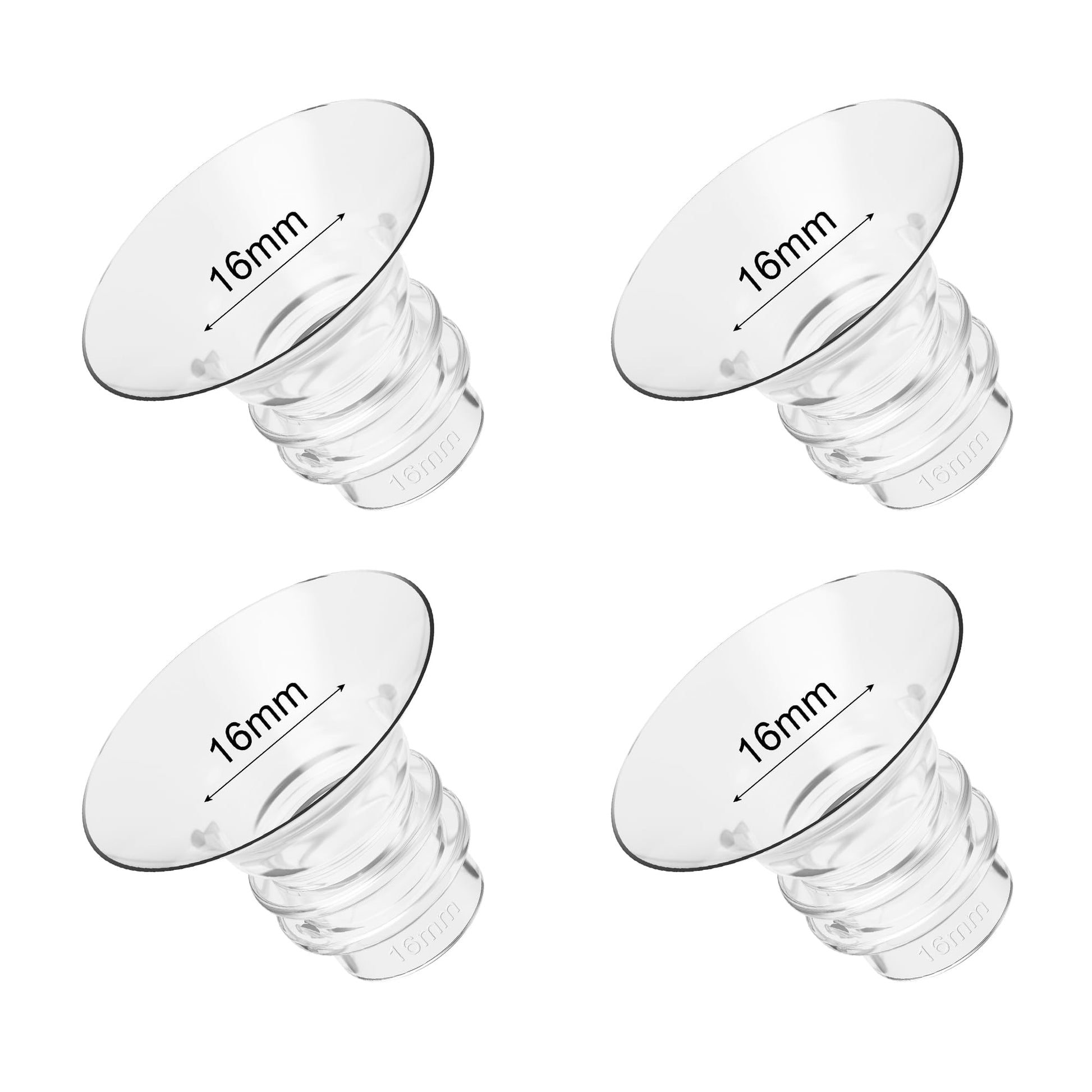Gotocut Flange Inserts 16Mm 4Pcs Compatible With Elvie Medela Willow Go Bellababy Spectra 24Mm Flange/Shields Wearable Breast Pu
