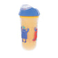 Nuby No Spill Insulated Cool Sipper Transition Cup With Soft Slicone Rim Spout | 9 Oz/ 270 Ml | 2 Pack Printed: Blue Dinosaurs &