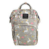 House Of Quirk Baby Diaper Bag Maternity Backpack (Grey Unicorn)