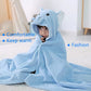 Beenific Baby Hooded Towel,Toddler Hooded Bath Towel Baby Towels And Washcloths Baby Bath Essentials(Blue Elephant)