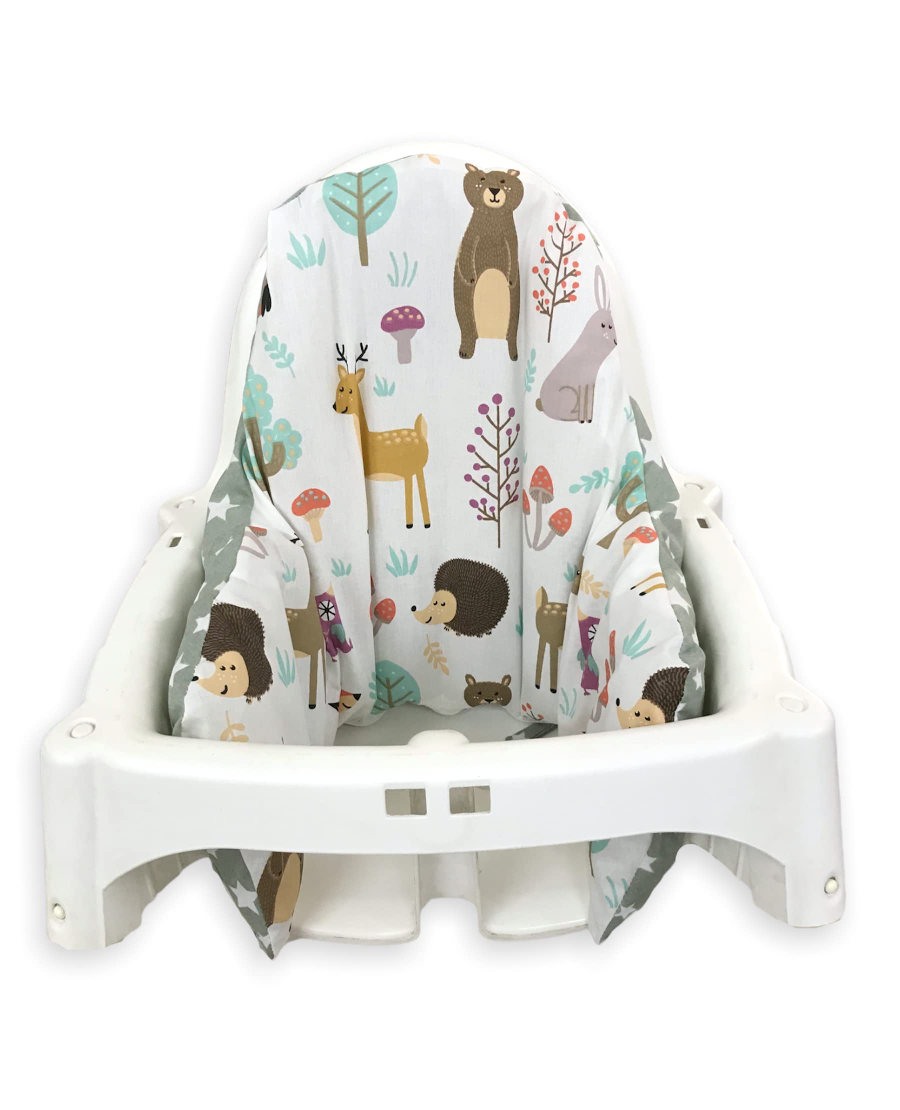 High Chair Cover for IKEA Antilop High Chair,Cotton Cover for Inflatable Cushion, Cushion Cover for High Chairs for Babies and T
