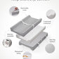 Blissful Diary Baby Changing Pad With Waterproof Lining Foam, Includes A Soft & Washable Cover, Contoured Changing Table Pads Fo