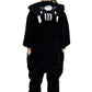 Canasour Cat Onesie Halloween Kids Cosplay Costume For Girls Animal Unisex Outfuit One Piece Hooded Farm Soft Pajamas Black Part