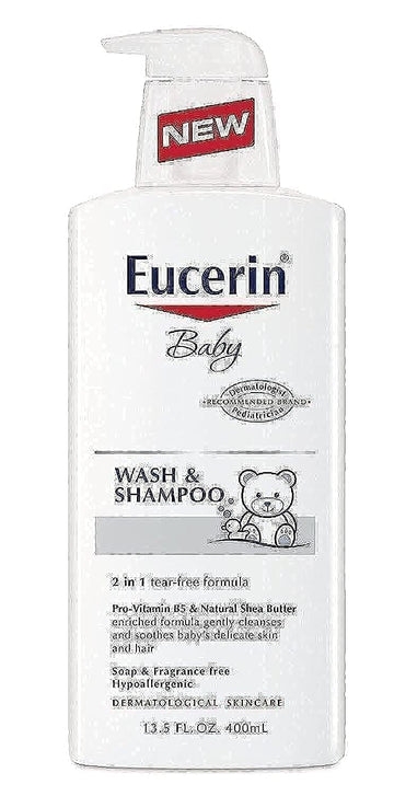 Eucerin Baby Baby Wash & Shampoo - 13.5 Oz