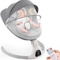 Baby Swing for Infants,Comfort Cradling Baby Rocker Portable Newborn Swing with Music/Remote Control/Timing Function,Grey