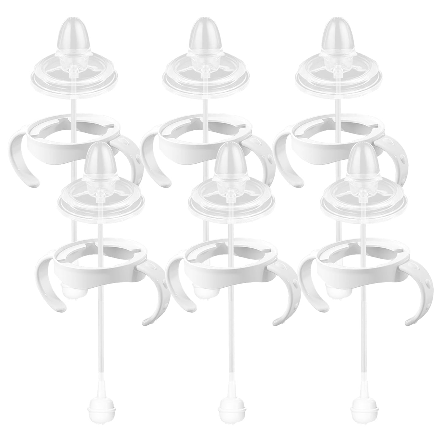 Spout Sippy Cup Conversion Kit for Philips Avent Natural Baby Bottles, Soft top and Weighted Transition Cup Kit with Handles, Pa