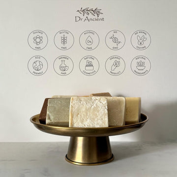 Dr.Ancient Stinging Nettle Soap + Pine Tar Soap Organic Natural Vegan Traditional Handmade Antique - Absolutely No Chemicals!