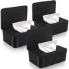 Novwang Baby Wipes Dispenser 3 Pack Wipe Holder With Lids, Keeps Wipes Fresh, Refillable Wipes Container With Sealing Design, Ba