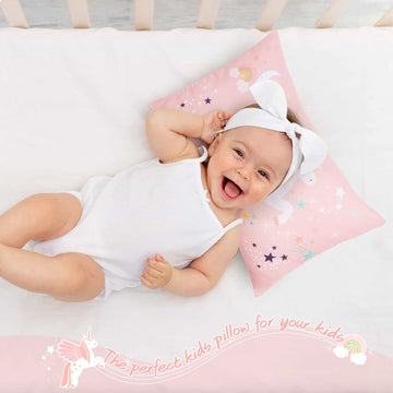 Uomny Toddler Pillowcases For 13X18 12X16 14X19 Pillow Unicorn Toddler Pillow Case For Girls 2 Pack Kids Pillowcase For Sleepy P