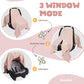 Boryokun Muslin Car Seat Cover For Babies, Multi-Use Nursing Cover, Breathable Infant Car Seat Canopy For Newborn (Pink)