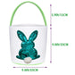 Poptrend Easter Basket Bags,Easter Eggs/Gift Baskets For Kids,Bunny Tote Bag Bucket For Easter Eggs,Toys, Candy,Gifts (2 Pack Gr