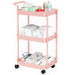 Volnamal Baby Diaper Caddy - Plastic Diaper Organizer for Nursery Essentials, Movable Cart for Changing Table & Crib, Easy to As