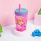 Zak Designs Kelso 15 oz Tumbler Set (Paw Patrol Skye & Everest) Leak-Proof Screw-On Lid with Straw Made of Durable Plastic and S