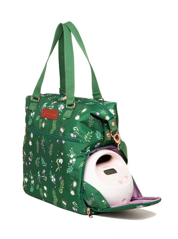Sarah Wells Lizzy Womens Handbag Breast Pump Bag Olive Floral - 1 Count (Pack Of 1)
