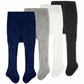 Cozyway Baby Tights For Girls - Cable Knit Cotton Leggings, Stockings, Whiteblacklight Graynavy Blue, 4 Pack, 1-2 Years Old