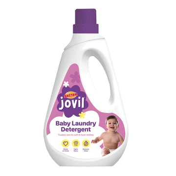 Jovil Baby Laundry Detergent Liquid, Gentle Fabric Cleaner, Tough On Stains And Odour, Soft Care Wash For Infant Clothes, 1 Litr