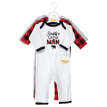 Hudson Baby Girls Unisex Cotton Coveralls, Buffalo Plaid Family, 6-9 Months, Buffalo Plaid Family, 6-9 Months Us