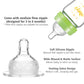 Matyz 8 Ounce Glass Baby Feeding Bottle With Nipple - Light And Slim, Easy To Hold And Clean - Food Grade Borosilicate Glass, Wi