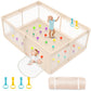 Abdtech Playpen for Babies and Toddlers 71x59inch - Extra Large Baby Gate Play Pen with Soft Breathable Mesh Cover - Indoor and 