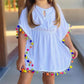 Douhoow Toddler Baby Girls Swim Cover-Up Beach Sundress Summer Poncho Rash Guards (1-2 T, Solid White)
