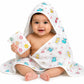 Baby Hooded Towel and Wipes 100% Pure Muslin Fabric Soft Smooth