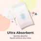 Peekapoo - Disposable Changing Pad Liners (100 Pack) Super Soft, Ultra Absorbent & Waterproof - Covers Any Surface For Mess Free