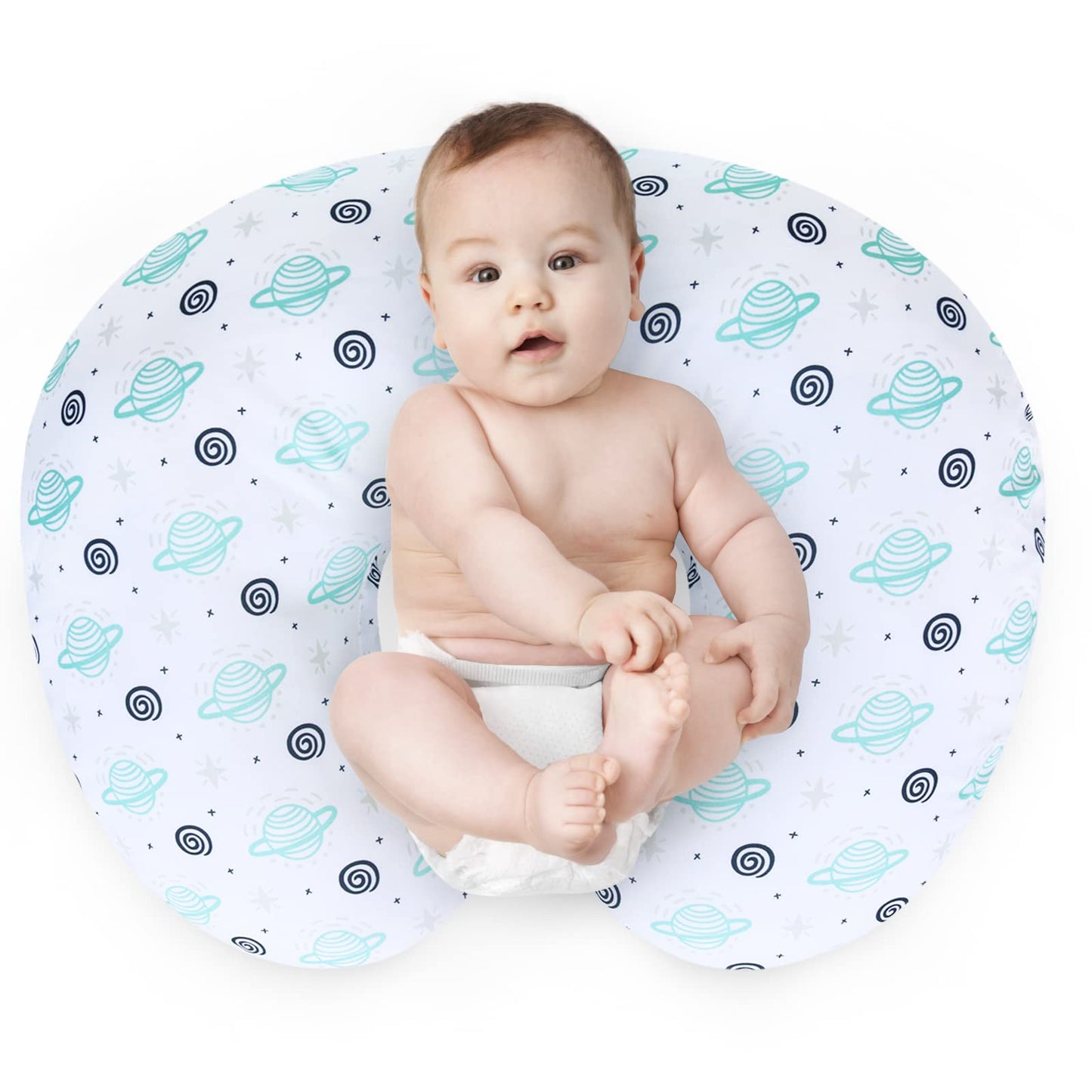 Biloban Nursing Pillow Cover 2 Pack For Breastfeeding Pillow, Ultra Soft And Cozy Nursing Slipcovers, Snug Fits Boppy Pillow, Pe