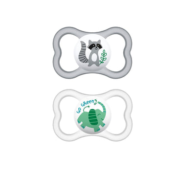 Mam Air Baby Pacifier, For Sensitive Skin, Sterilizer Case,Unisex, 16+ Months (Pack Of 2)