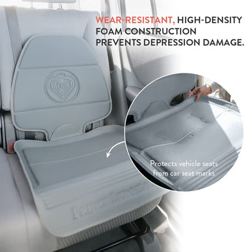 Prince Lionheart Car Seat Protector. The only 2 stage Seatsaver Designed with Thick padding, Nonabsorbent, waterproof, PVC foam