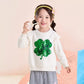 Akyzic Girls St Patricks Day Shirt Kids Long Sleeve Lucky Irish Sweatshirt Toddler Shamrock Paddy'S Day Clovers St Patrick'S Day