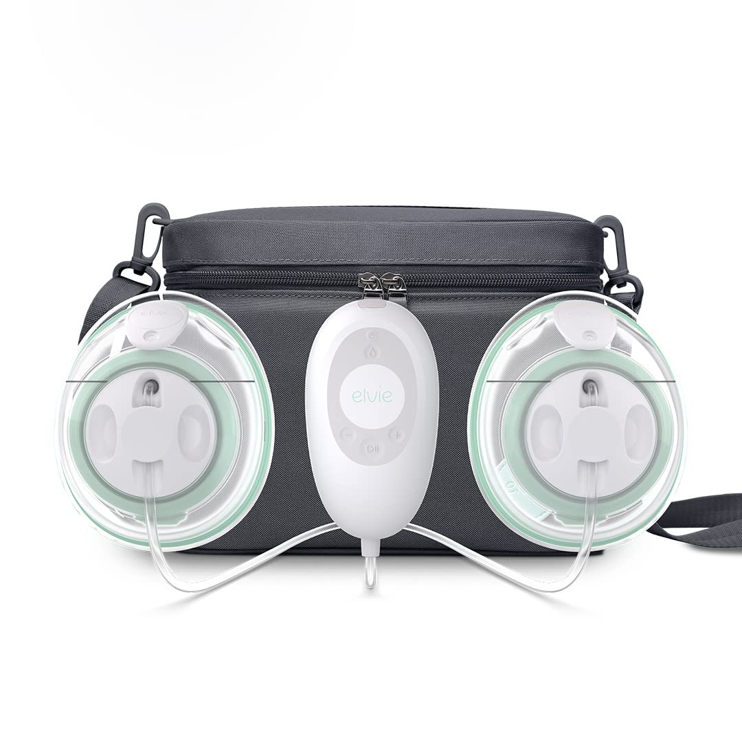 Elvie Stride Plus- Hospital-Grade App-Controlled Breast Pump | Hands-Free Wearable Ultra-Quiet Electric Breast Pump