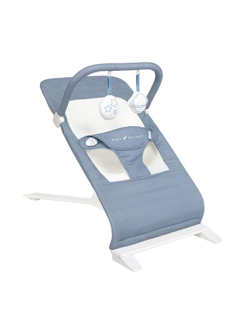 Baby Delight Alpine Deluxe Portable Baby Bouncer | Infant | 0-6 Months | 100% GOTS Certified Organic Cotton Fabric | Organic Dus