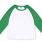 St. Parker'S Day Toddler Baby Girls Boys Long Sleeve Shirts Raglan Shirt Baseball Tee Cotton T-Shirt Green