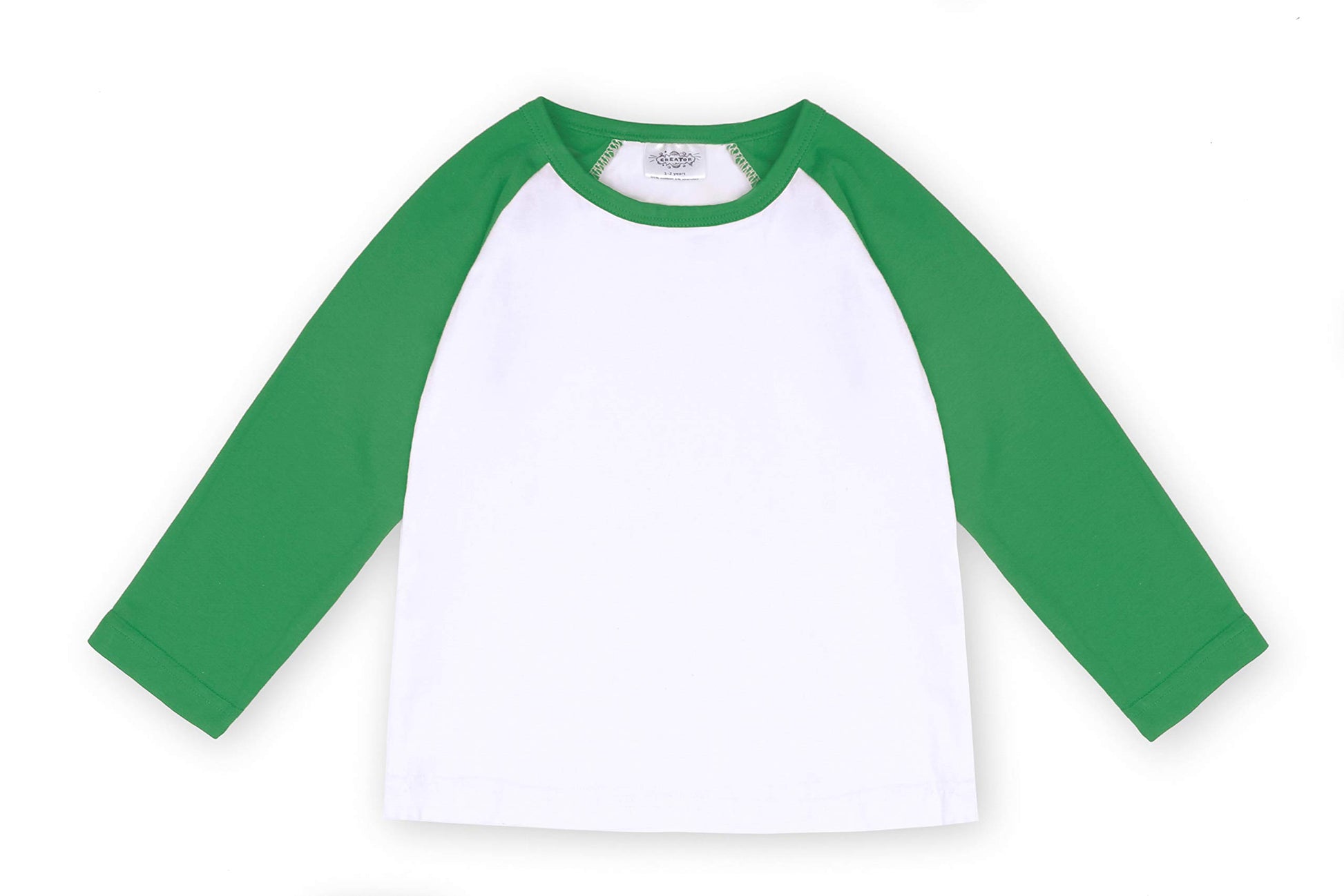 St. Parker'S Day Toddler Baby Girls Boys Long Sleeve Shirts Raglan Shirt Baseball Tee Cotton T-Shirt Green
