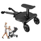 Naniruok Universal Stroller Board With Detachable Seat, 2 In 1 Buggy Board Suitable For Most Brands Of Strollers, Holds Children