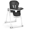 BABY JOY High Chair for Babies & Toddlers, Foldable Highchair with Adjustable Backrest/Footrest/Seat Height, Double Removable Tr