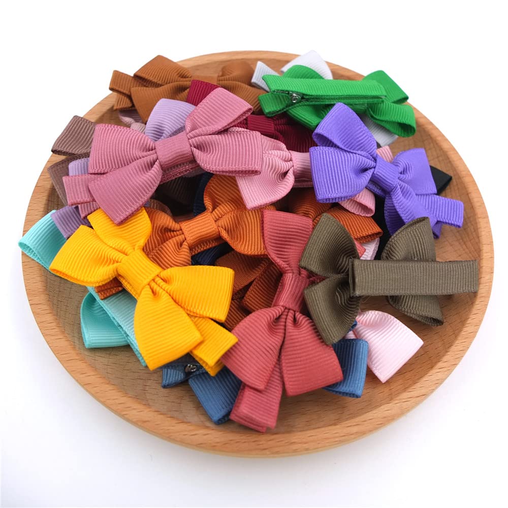 Baily Baby Hair Clips Tiny Hair Bow Alligator Clips For Toddler Baby Girls Fine Hair Pins In Fringe Bangs (Ambrosia 48 Pcs In Pa