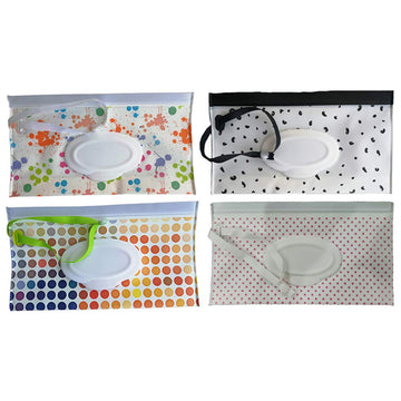 4 Pack Reusable Eco Friendly Durable Portable Wet Wipe Pouch,Travel Wipes Bag Travel Wipes Dispenser Wipe Pouches Baby Wet Wipe