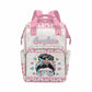 M Yescustom Custom Cute Diaper Bag Backpack For Girls Boys Large Capacity With Pockets Personalized Baby Diaper Bags For Mom Wat