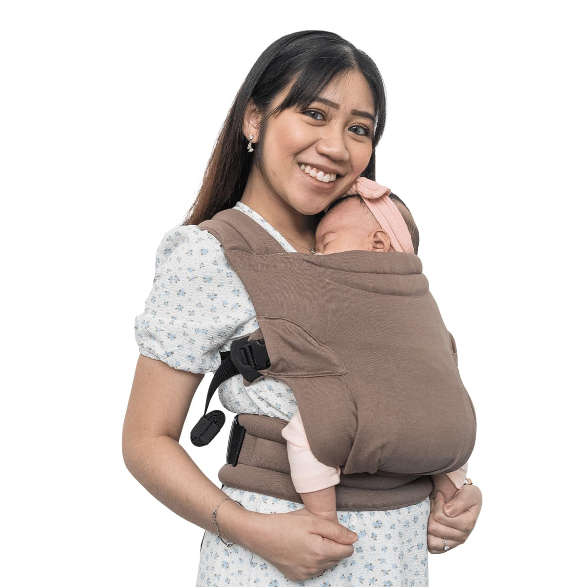Soulslings Tanu Baby Carrier Shore | Stretchy Baby Carrier for New Born & 0 to 1 Year Baby | Soft Cotton Belt with Ergonomic M P